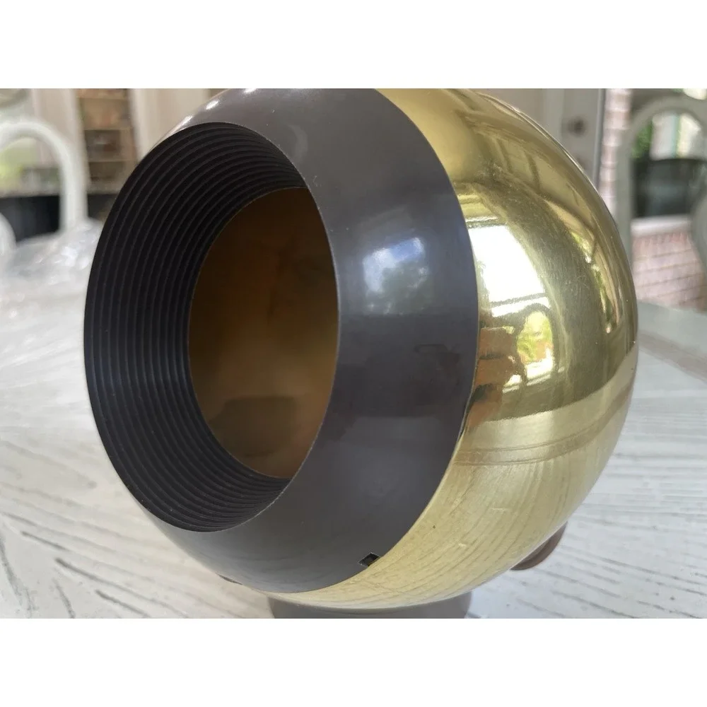 MCM Vintage 1960s Magna-spot Eyeball lamp: Space age Design in Solid Brass, Rare